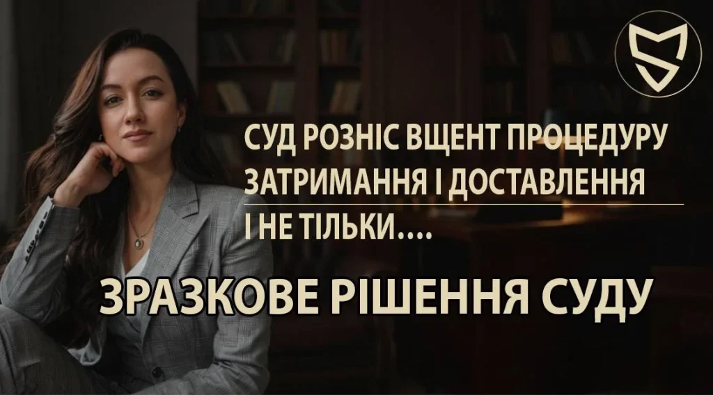 Суд розніс вщент процедуру затримання, доставлення і не тільки